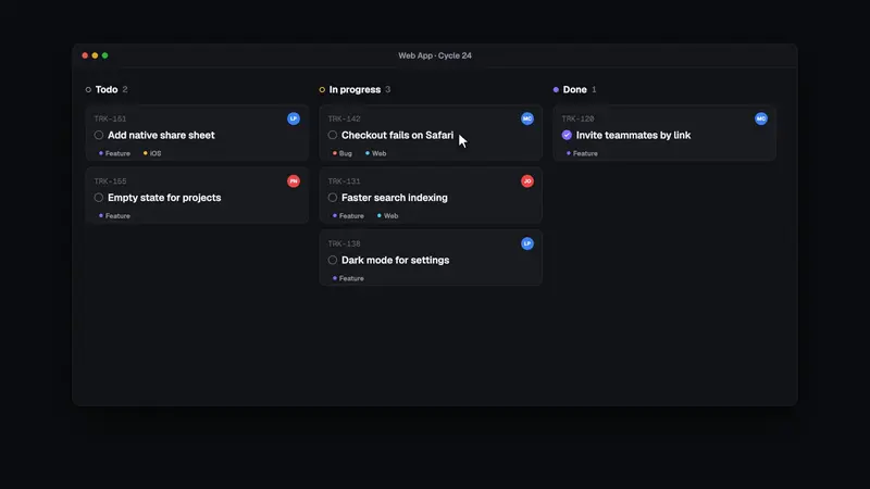 Kanban: Trackly
