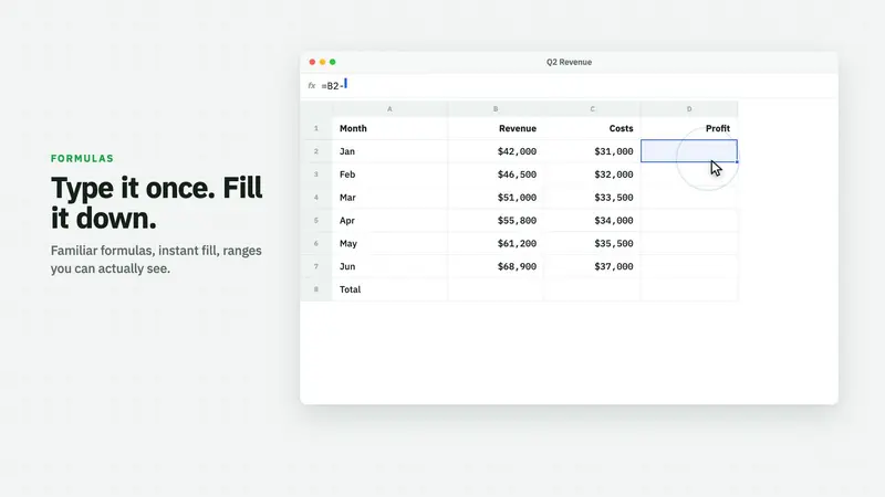 Sheets: Gridwise