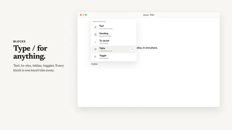 Wiki: Blocknote